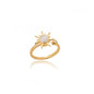 Women'S Spinner Ring Luxury Four Clover Flower Rings for Man Gold Color Anti-Stress Anxiety Fidget Ring Stainless Steel Jewelry