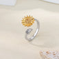 Women'S Spinner Ring Luxury Four Clover Flower Rings for Man Gold Color Anti-Stress Anxiety Fidget Ring Stainless Steel Jewelry