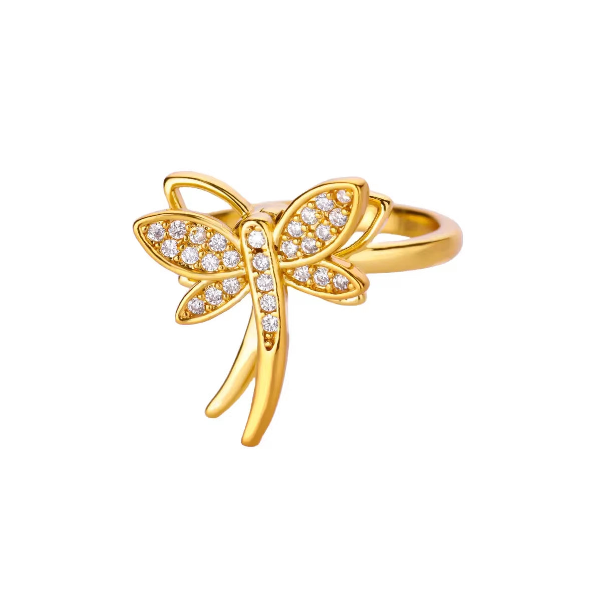 Women'S Spinner Ring Luxury Four Clover Flower Rings for Man Gold Color Anti-Stress Anxiety Fidget Ring Stainless Steel Jewelry