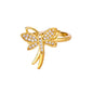 Women'S Spinner Ring Luxury Four Clover Flower Rings for Man Gold Color Anti-Stress Anxiety Fidget Ring Stainless Steel Jewelry