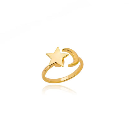 Women'S Spinner Ring Luxury Four Clover Flower Rings for Man Gold Color Anti-Stress Anxiety Fidget Ring Stainless Steel Jewelry