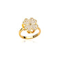 Women'S Spinner Ring Luxury Four Clover Flower Rings for Man Gold Color Anti-Stress Anxiety Fidget Ring Stainless Steel Jewelry