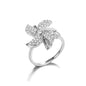 Women'S Spinner Ring Luxury Four Clover Flower Rings for Man Gold Color Anti-Stress Anxiety Fidget Ring Stainless Steel Jewelry