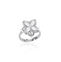 Women'S Spinner Ring Luxury Four Clover Flower Rings for Man Gold Color Anti-Stress Anxiety Fidget Ring Stainless Steel Jewelry
